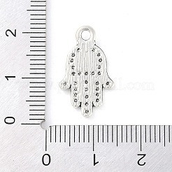 Hamsa Hand/Hand of Fatima/Hand of Miriam Tibetan Style Alloy Pendants&nbsp;TIBEP-R344-01AS-LF