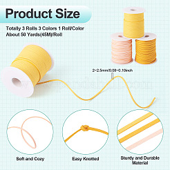 3 Rolls 3 Colors Faux Suede Cord&nbsp;LW-TA0001-07
