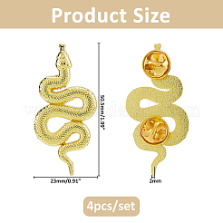 4Pcs Alloy Lapel Pin Backs for Backpack Clothes&nbsp;JEWB-FH0002-91