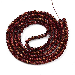 Baking Paint Glass Beads Strands&nbsp;DGLA-N010-4mm-07