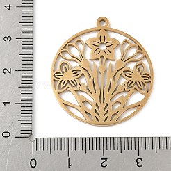 304 Stainless Steel Pendants&nbsp;STAS-V016-14G