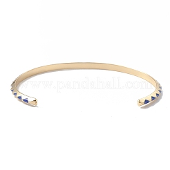 Brass Cuff Bangles&nbsp;BJEW-A134-06G