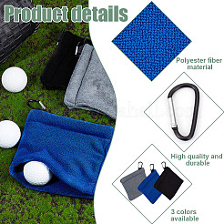 3Pcs 3 Colors Polyester Fibre Golf Wipe Towel&nbsp;AJEW-OC0005-36A
