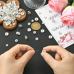 Brass Rhinestone Spacer Beads&nbsp;RB-PA0001-01