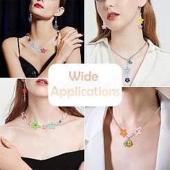 40Pcs 2 Styles Rubberized Style Opaque Acrylic Beads&nbsp;OACR-YW0004-45
