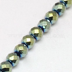 Electroplate Non-magnetic Synthetic Hematite Beads Strands&nbsp;G-J169B-2mm-06