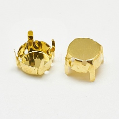 201 Stainless Steel Sew on Prong Settings&nbsp;STAS-T032-01G-12mm