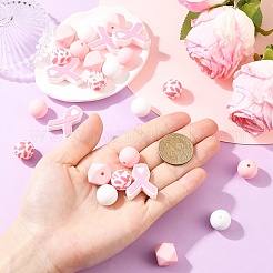 25Pcs 5 Styles Silicone Beads&nbsp;FIND-YW0011-13