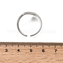 304 Stainless Steel Cuff Open Rings&nbsp;RJEW-T034-03P