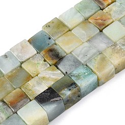 Natural Flower Amazonite Beads Strands&nbsp;G-T139-8x8-31A