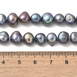 Dyed Natural Cultured Freshwater Pearl Beads Strands&nbsp;PEAR-A006-09E