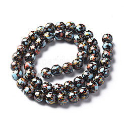 Spray Painted Non-magnetic Synthetic Hematite Beads Strands&nbsp;G-N337-06C