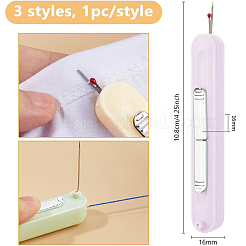 3Pcs 3 Colors ABS Plastic with Stainless Steel Sewing Needle Threader&nbsp;TOOL-DC0001-27