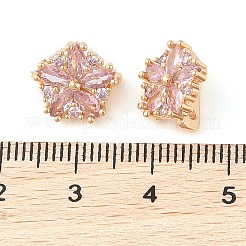 Brass Pave Cubic Zirconia Spacer Bars&nbsp;LS-KK-B090-03A-02G