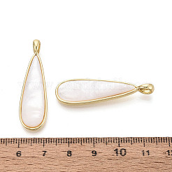 Natural White Shell Pendants&nbsp;KK-T073-65B
