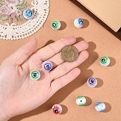 10Pcs Printed Acrylic Beads&nbsp;OACR-YW0005-02