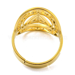 Ring with Lotus 304 Stainless Steel Adjustable Rings&nbsp;LS-RJEW-G306-04G