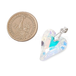 AB Color Plated Glass Pendants&nbsp;PALLOY-JF04736-01
