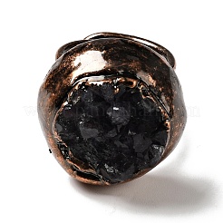 Natural Amethyst Druzy Adjustable Ring&nbsp;G-D468-31R