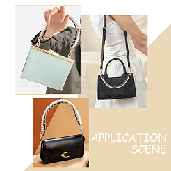 2Pcs 2 Styles Plastic Imitation Pearl Beaded Bag Handles&nbsp;FIND-WR0007-91
