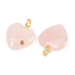 Natural Rose Quartz Pendants&nbsp;G-D104-01G-09