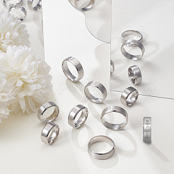 24Pcs 8 Styles Stainless Steel Finger Rings for Women&nbsp;RJEW-NB0001-06P