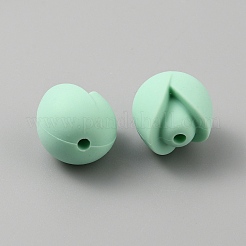 Flower Food Grade Eco-Friendly Silicone Beads&nbsp;LS-SIL-WH0013-47E