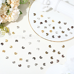 900Pcs 6 Colors Iron Crimp Beads Covers&nbsp;IFIN-PA0001-07C