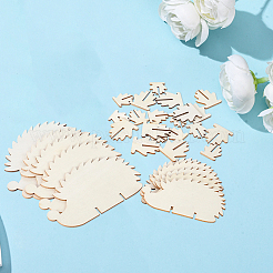 1 Set Unfinished Wooden Hedgehog&nbsp;WOOD-SP0001-68
