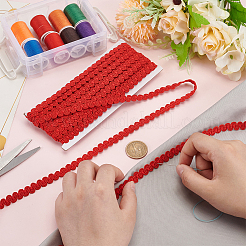 10M Polyester Braided Ribbons&nbsp;SRIB-WH0011-209A