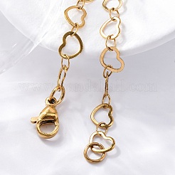 304 Stainless Steel Heart Link Bracelets&nbsp;BJEW-I191-01