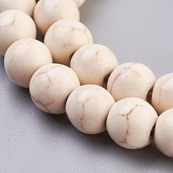 Synthetic Magnesite Beads Strands&nbsp;X-TURQ-8D-011