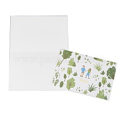 Envelope and Floral Pattern Thank You Cards Sets&nbsp;DIY-CP0001-82
