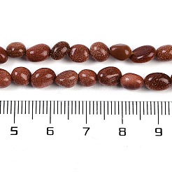 Synthetic Goldstone Beads Strands&nbsp;G-P497-01B-22