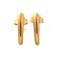 304 Stainless Steel Stud Earrings Findings&nbsp;STAS-D310-09G-01