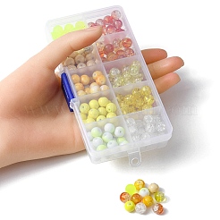 200Pcs 10 Style Mixed Style Glass Beads Strands&nbsp;GLAA-YW0001-57
