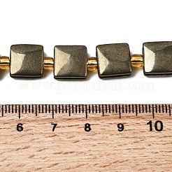Natural Pyrite Beads Strands&nbsp;G-Z131-G01-01