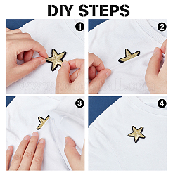 40Pcs 2 Style Star Pattern Cloth Computerized Embroidery Iron On/Sew On Patches&nbsp;PATC-GA0001-07