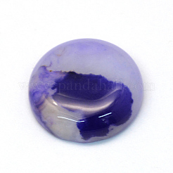 Dyed Natural Striped Agate/Banded Agate Cabochons&nbsp;G-R348-20mm-01