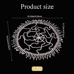 Alloy Rhinestone Mesh Headbands&nbsp;OHAR-WH20007-05P-01
