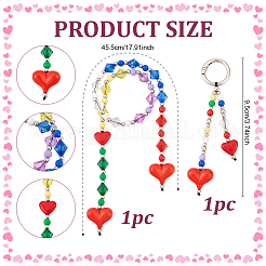 2Pcs Alloy Bag Extender Chains and Pendant Decorations&nbsp;HJEW-PH02400