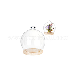 Diamond Glass Dome Cover&nbsp;AJEW-WH0348-294D-02