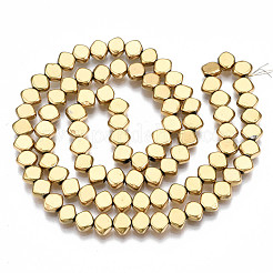 Electroplate Non-magnetic Synthetic Hematite Beads Strands&nbsp;G-T114-92G
