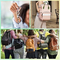 10Pcs 2 Colors Aluminum with Rock Climbing Carabiners&nbsp;AJEW-SZ0002-57