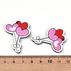 Printed Wood Pendants&nbsp;WOOD-T032-04L