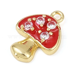 Brass Micro Pave Cubic Zirconia Pendants&nbsp;KK-R224-03C-G