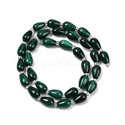 Natural Malachite Beads Strands&nbsp;G-L630-C01-10x6mm
