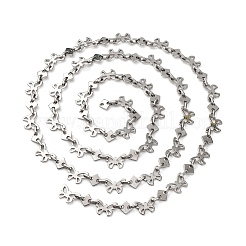 304 Stainless Steel Butterfly Link Chains&nbsp;CHS-S012-10P
