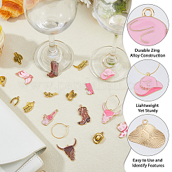 Western Cowboy Style Wine Glass Charms Making Kit&nbsp;DIY-FH0010-77