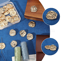 30Pcs 1-Hole Alloy Shank Buttons&nbsp;FIND-CA0011-66A